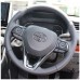 Free Shipping Interior ABS Carbon Style Steering Wheel Cover Trim For Toyota RAV4 2019 2020 2021 2022