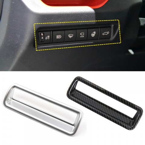 Free Shipping Carbon Style Head Light Switch Button Cover Trim 1pcs For Toyota RAV4 2019 2020 2021 2022 Free Shipping Carbon Style Head Light Switch Button Cover Trim 1pcs For Toyota RAV4 2019 2020 2021 2022