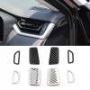  Carbon Style Front Upper Air Condition Vent Cover Trim For Toyota RAV4 2019 2020 2021 2022 2023 2024