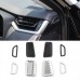 Free Shipping Carbon Style Front Upper Air Condition Vent Cover Trim For Toyota RAV4 2019 2020 2021 2022