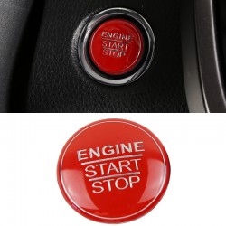 Free Shipping ABS Red Interior Engine Start Button Cover Trim 1pcs For Toyota RAV4 2019 2020 2021 2022