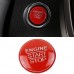 Free Shipping ABS Red Interior Engine Start Button Cover Trim 1pcs For Toyota RAV4 2019 2020 2021 2022