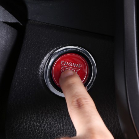 Free Shipping ABS Red Interior Engine Start Button Cover Trim 1pcs For  Toyota RAV4 2019 2020 2021 2022 2023 2024