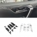 Free Shipping Carbon Style LHD Interior Door Handle Bowl Cover Trim For Toyota RAV4 2019 2020 2021 2022