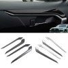  Carbon Style Inner Inside Door Decorative Covers For Toyota RAV4 2019 2020 2021 2022 2023 2024