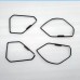 Free shipping 4pcs Steel Front & Rear Door Speaker Frame Cover Trim for Toyota RAV4 2019 2020 2021 2022