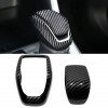  Carbon Style Gear Shift Knob Cover Car Interior Decoration 2pcs For Toyota RAV4 2019 2020 2021 2022 2023 2024