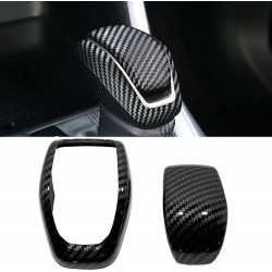 Free Shipping Carbon Style Gear Shift Knob Cover Car Interior Decoration 2pcs For Toyota RAV4 2019 2020 2021