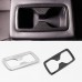 Free Shipping Carbon Style Inner Rear Water Cup Holder Decoration Cover Trim For Toyota RAV4 2019 2020 2021 2022