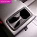 Free Shipping Carbon Style Inner Rear Water Cup Holder Decoration Cover Trim For Toyota RAV4 2019 2020 2021 2022