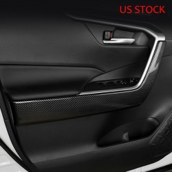 Free Shipping ABS Inner Door Handle Cover Armrest Moulding Trim For Toyota RAV4 2019 2020 2021 2022