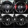  Hand-sewn Soft Leather Wear-resistant Steering Wheel Cover For Toyota RAV4 2019 2020 2021 2022 2023 2024