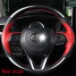  Hand-sewn Soft Leather Wear-resistant Steering Wheel Cover For Toyota RAV4 2019 2020 2021 2022 2023 2024