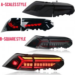 No Fog Lights.!!!Free Shipping Plug and play Tail Lights Led Tail Lights Rear Lamp 2pcs For Toyota RAV4 2019-2021 Not suitable for Prime