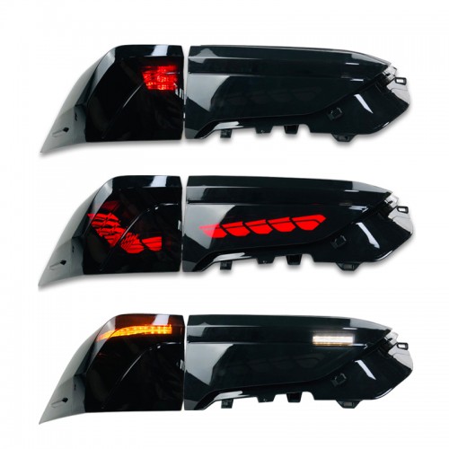 No Fog Lights.!!! Plug and play Tail Lights Led Tail Lights Rear Lamp 2pcs For Toyota RAV4 2022-2024 Not suitable for Prime