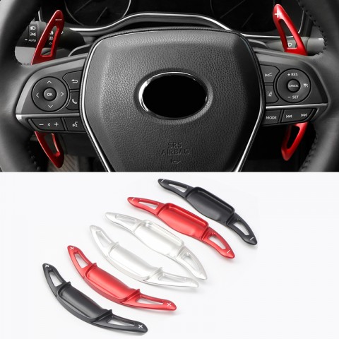 Free Shipping 1Pair DSG Paddle Shifters Extensions For Toyota RAV4 Hybrid 2019 2020 2021 2022
