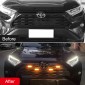 Not suitable for prime & adventure!!! PLUG & PLAY Snap-in installation LED Front Grille DRL Amber Lighting Kit For Toyota RAV4 2019 2020 2021 2022 2023 2024