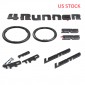  ABS Black Style Emblem Overlay Kit For Toyota 4Runner 2010-2024