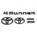 Free Shipping ABS Black Style Emblem Overlay Kit For Toyota 4Runner 2010-2022