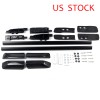  Black Aluminum Side Bars Rails Roof Rack Luggage Carrier For Toyota 4Runner 2010-2024