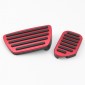  2pcs Aluminum Fuel Gas Brake Footrest Pedal Replacement For Toyota 4Runner 2010-2024