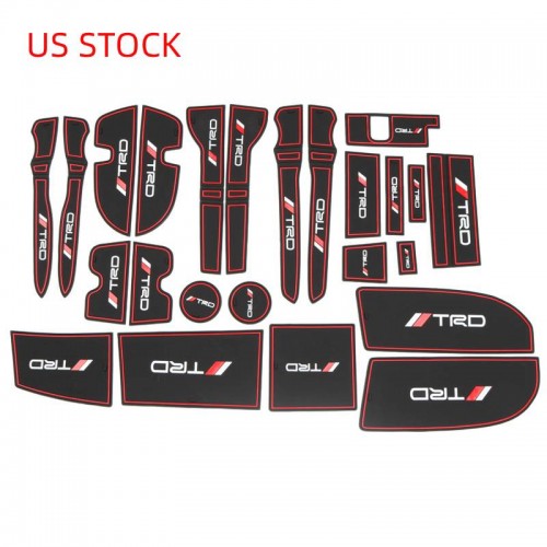 Not suitable for Limited!!! Inner Door Cup Holder Non-Slip Pad Mat 24Pcs For Toyota 4Runner 2010-2024