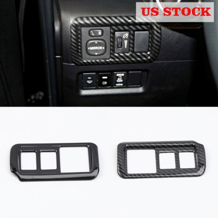 Free shipping LHD Head Light Switch Button Cover Trim For Toyota 4Runner  2010-2021