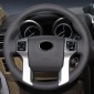  Hand-sewn Soft Leather Wear-resistant Steering Wheel Cover For Toyota 4Runner 2010-2024