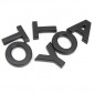  Front Bumper Grille TOYOTA Emblem Logo Nameplate For Toyota 4Runner(Not suitable for OEM grille)