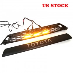 Free Shipping With LED Light Front Bumper Grille Replacement For Toyota 4Runner 2020 2021 2022