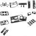 Full interior set blacked out and CF overlay trims Toyota 4Runner 2010-2024