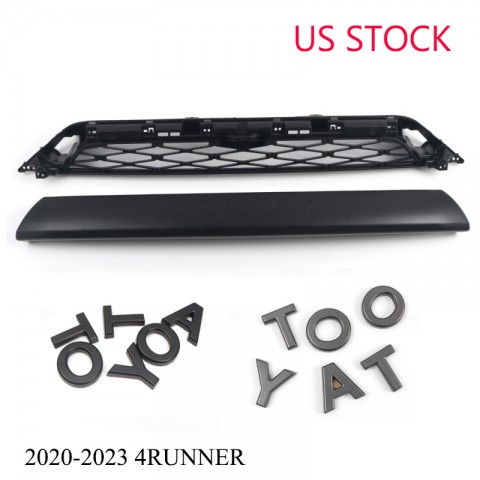 Not suitable for limited!!!Free Shipping 2Piece Front Bumper Grille Replacement For Toyota 4Runner 2020 2021