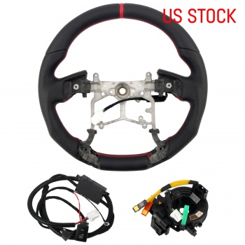 Steering Wheel Perforated Leather For Toyota 4Runner 2010-2022 / Tacoma 2012-2023 / Tundra 2014-2021 /...