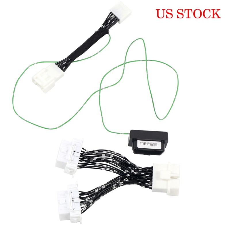 Free Shipping windows roll up via key fob plug and play harness For