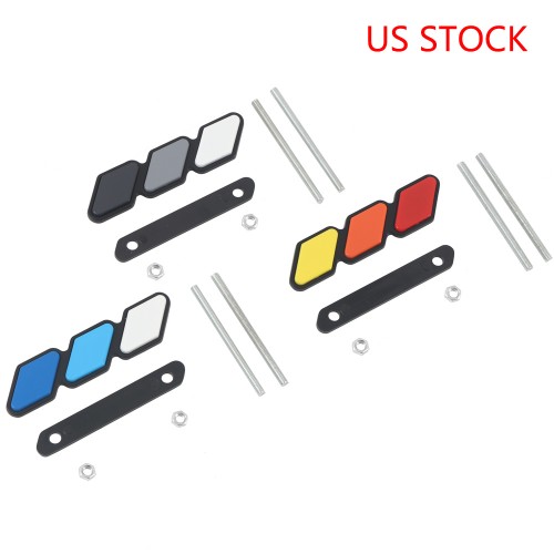 High quality For Toyota Tacoma 4Runner Tundra RAV4 Highlander Toyota tri-color 3stripes Grille badge