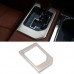  Car Interior Gear Console Cover Trim Stainless Steel 1PC (Not Fit for RHD) For Toyota Tundra Crewmax, Double Cab 2014-2021