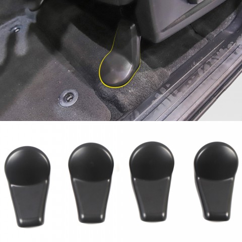 justautotrim 4P Anti-dust Seat Bracket Fixing Bolts Cover Trims for 2014 2015 2016 2017 2018 2019 2020 2021 Toyota Tundra 