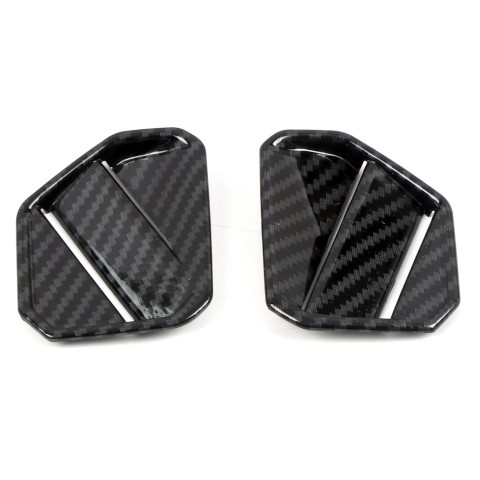  Carbon Fiber Style AC Air Vent Outlet Cover Trim For Toyota Tundra 2022-2023
