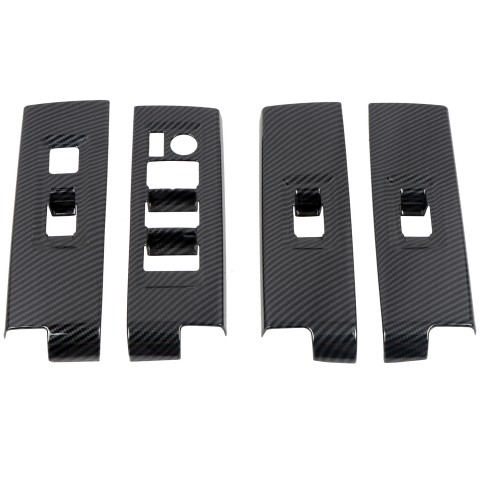  Carbon Fiber Style Door Armrest Window Switch Cover Trim For Toyota Tundra 2022 2023