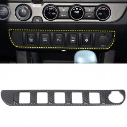 (NOT Fit TRD with Round Diials, NOT Fit DOUBLE CAB/SR5)!!!Free Shipping Carbon Style Central Control Switch Function Button Panel For Toyota Tacoma 2016-2022