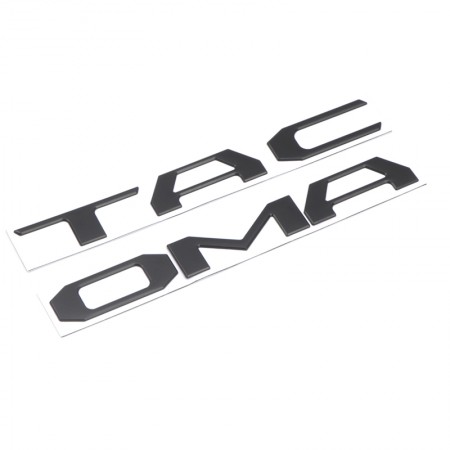 Jusen Tailgate inserts 3D raised letters and firm decals national flag and the TAC tailgate logo inserts the letters 2016-2021 3D raised zinc alloy rear logo decals with 3M rubber lining. 