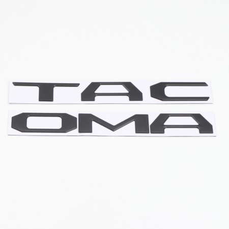 Matte Black Auto Rover 3D Raised Tailgate Zinc Alloy Letters for Toyota Tacoma 2014-2019 Metal Inserts with 3M adhesive backing 