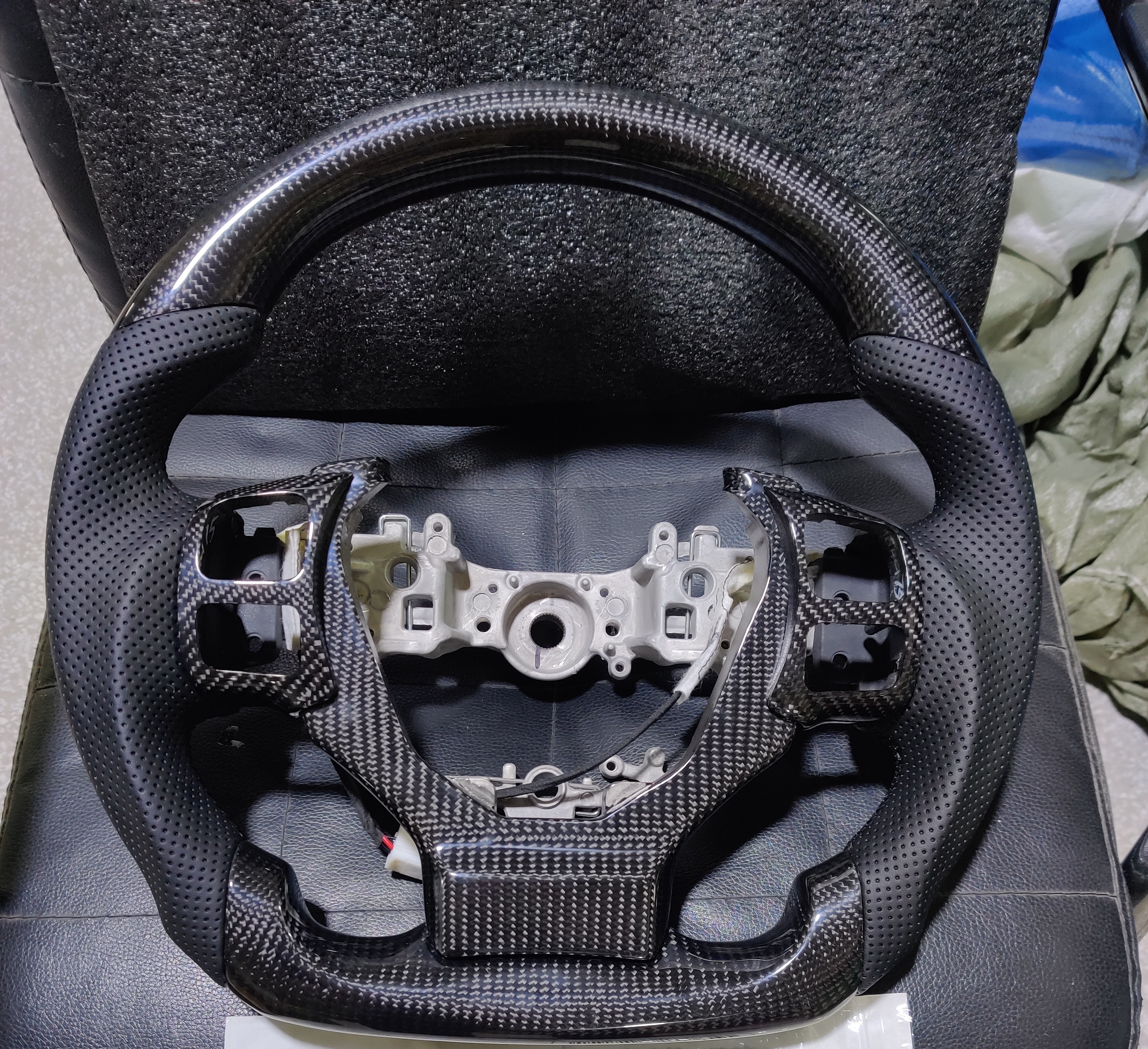 With Heating Carbon Fiber Steering Wheel Replacement Parts For Lexus RC F 2015-2024