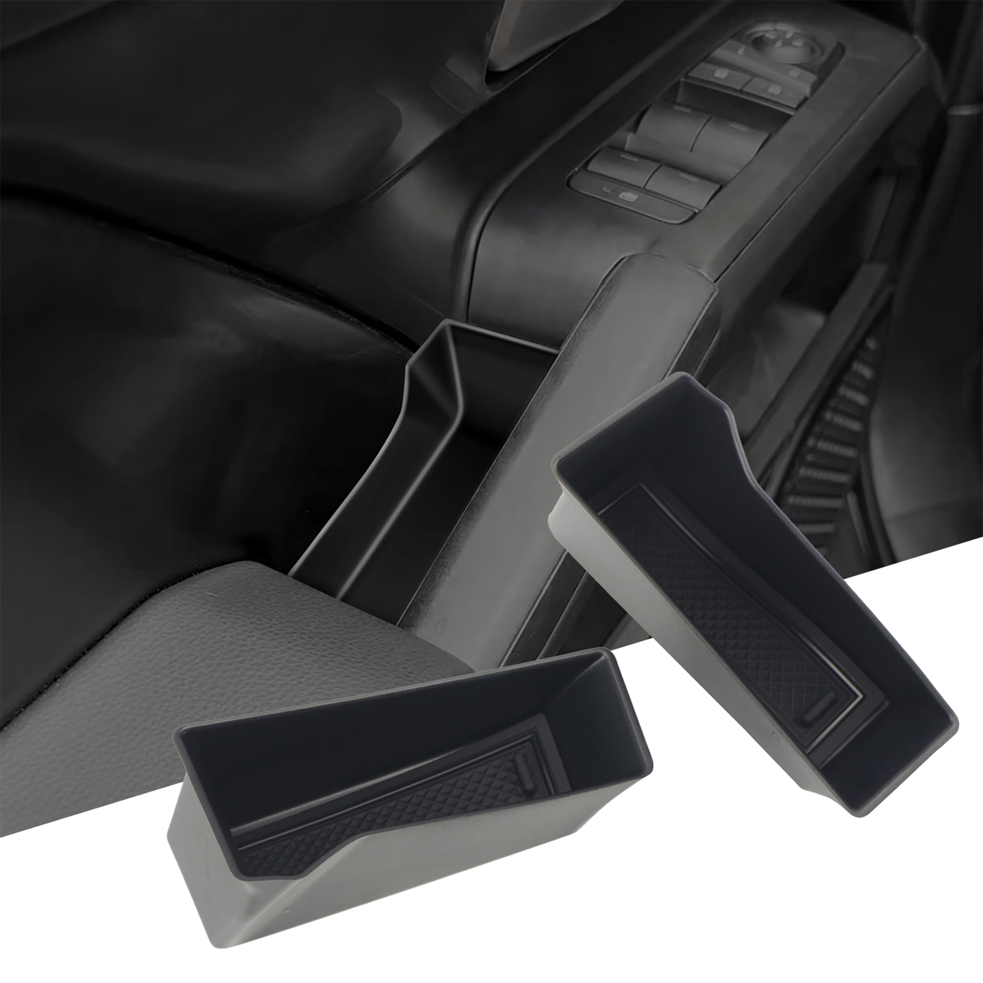 2PCS Car Interior Door Handle Organizer Storage Box For Toyota 4Runner 2025 / Tacoma 2024 2025