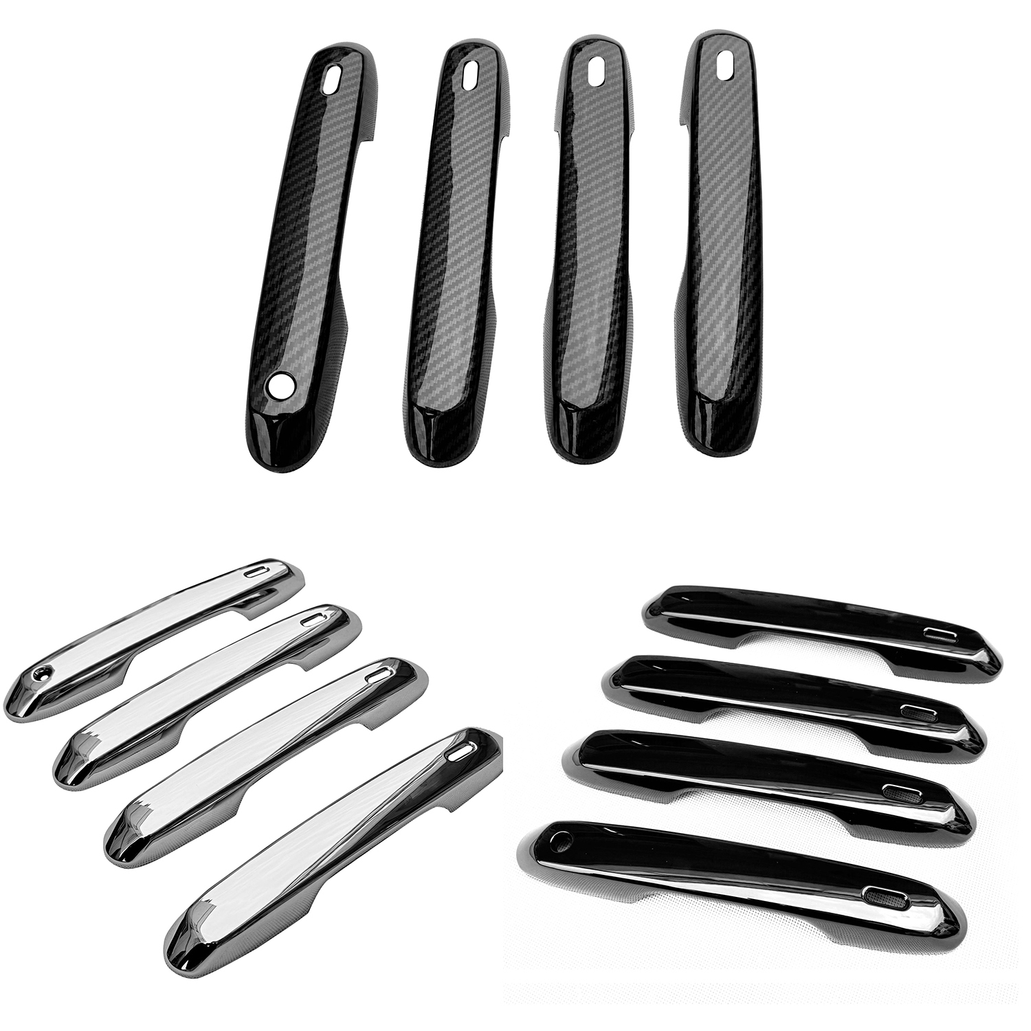 4PCS Door Handle Overlay Cover Trim For Toyota Grand Highlander 2024 2025 Limited/Platinum/ Lexus GX550 2024 2025