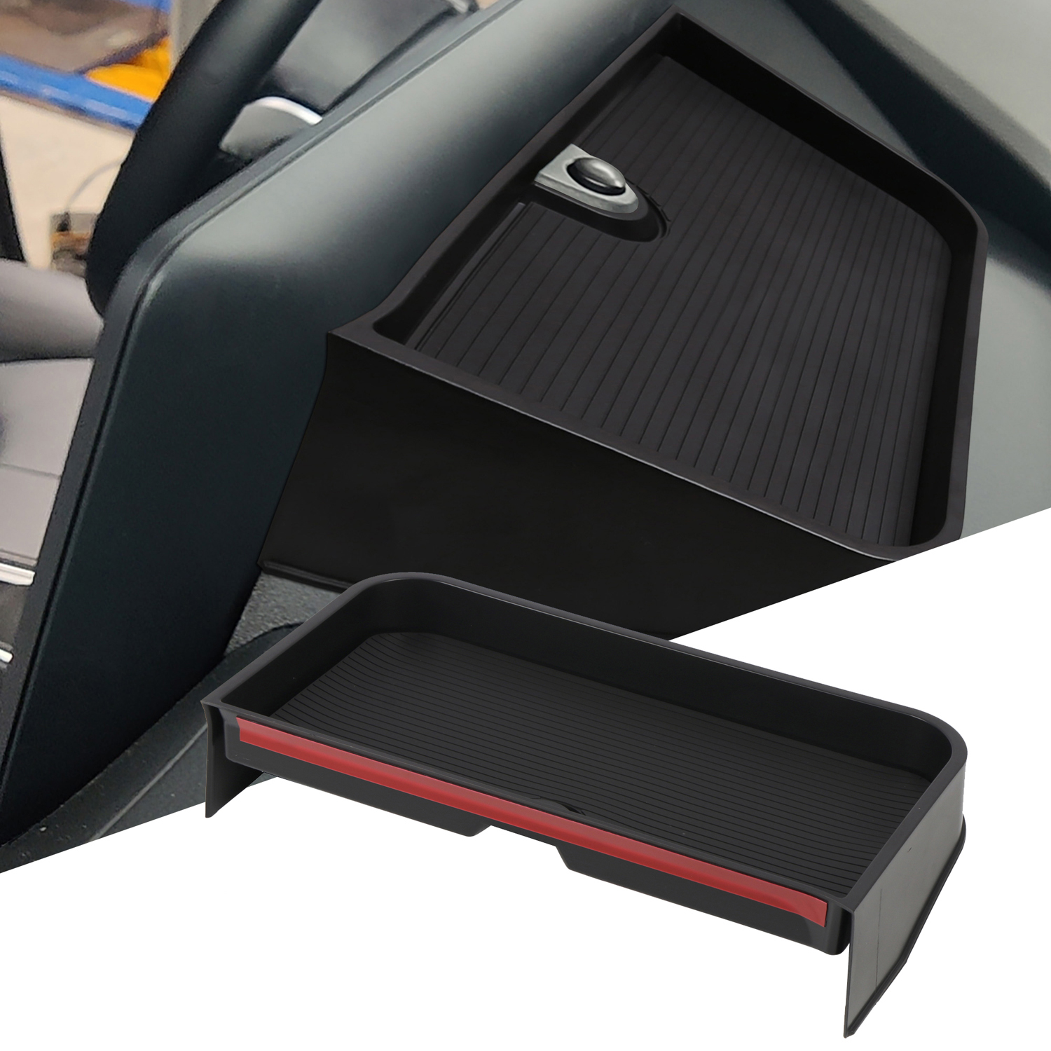 Center Console Dashboard Middle Glove Storage Box Organizer For Toyota Grand Highlander 2024 2025 Limi...