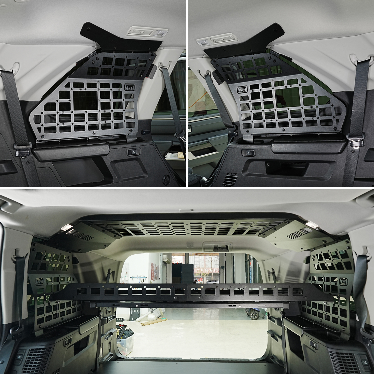 Car Trunk Storage Panel Shelf Molle Panel Storage Shelf For Toyota Sequoia 2023 2024 2025