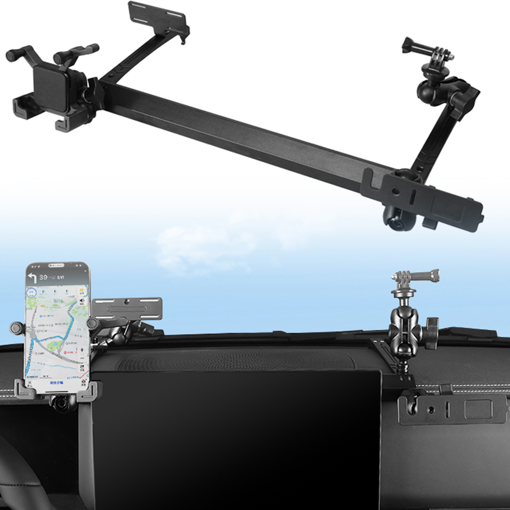 Central Control Multifunctional Integrated Bracket Mobile Phone Holder For GWM Tank 300 2025