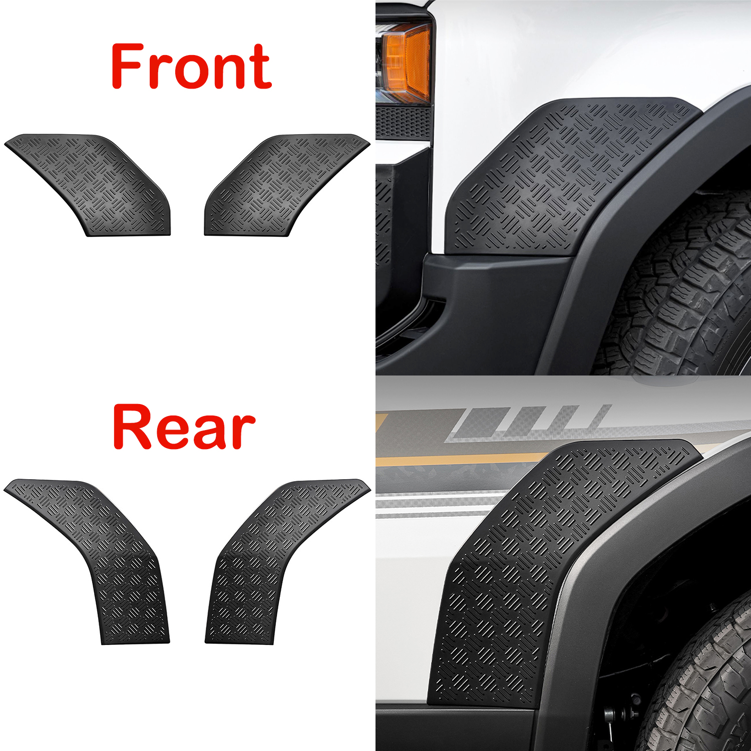 Matte Black Anti-Scratch Plate Fender Sticker Cover Trim For Toyota Land Cruiser Prado J250 LC250 2024 2025