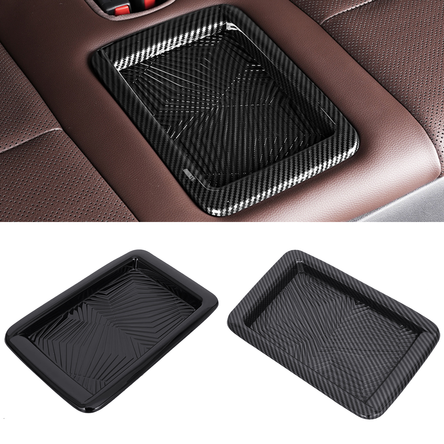 1PCS Interior Third Row Storage Box Panel For Toyota Land Cruiser Prado J250 LC250 2024 2025